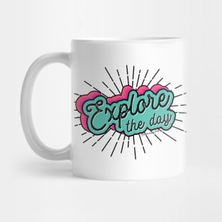 Explore the Day Typography © GraphicLoveShop Mug